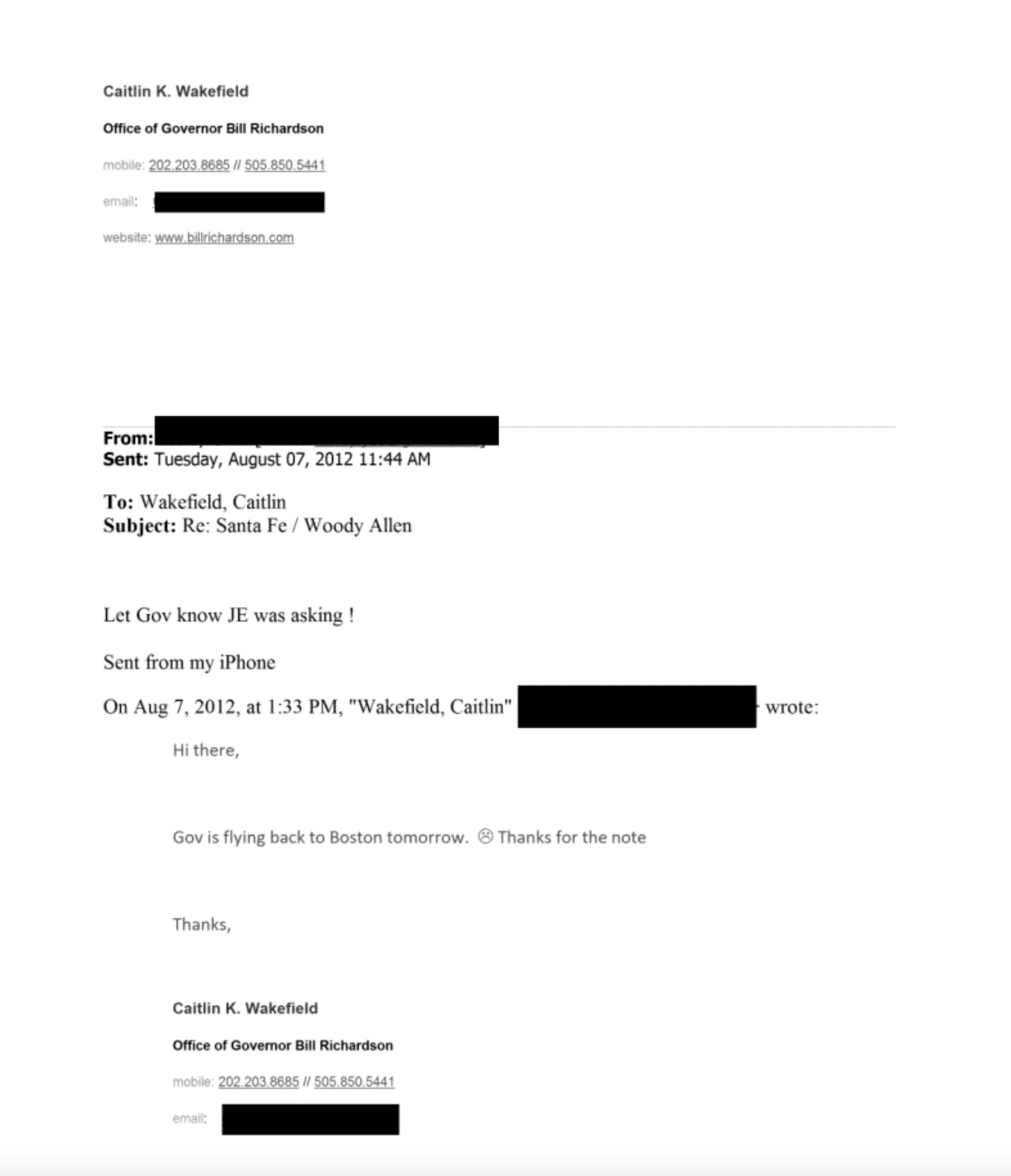 Bill Richardson of New Mexico - Epstein Files 