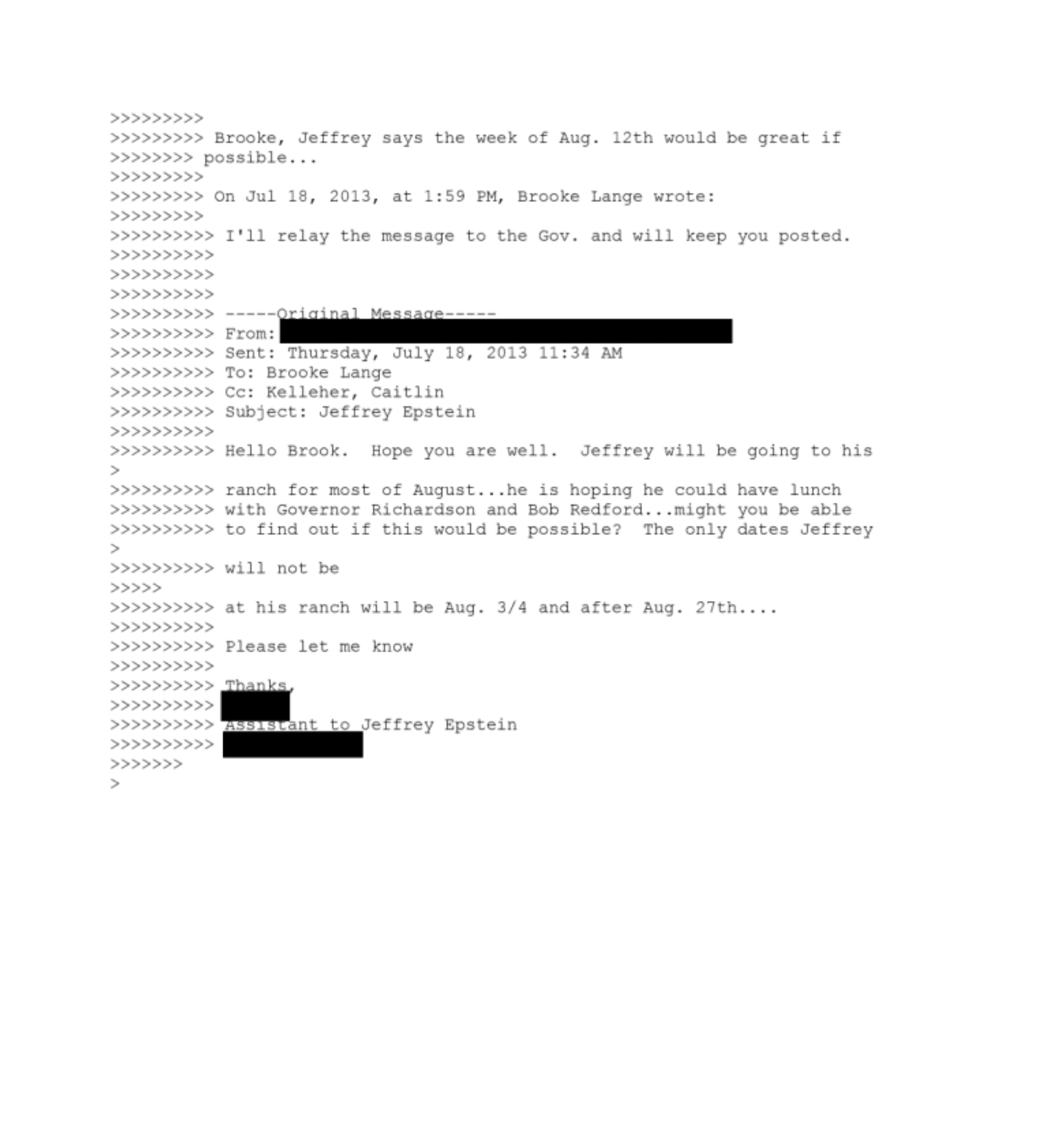 Gov Bill Richardson Jeffrey Epstein Files Emails Released 