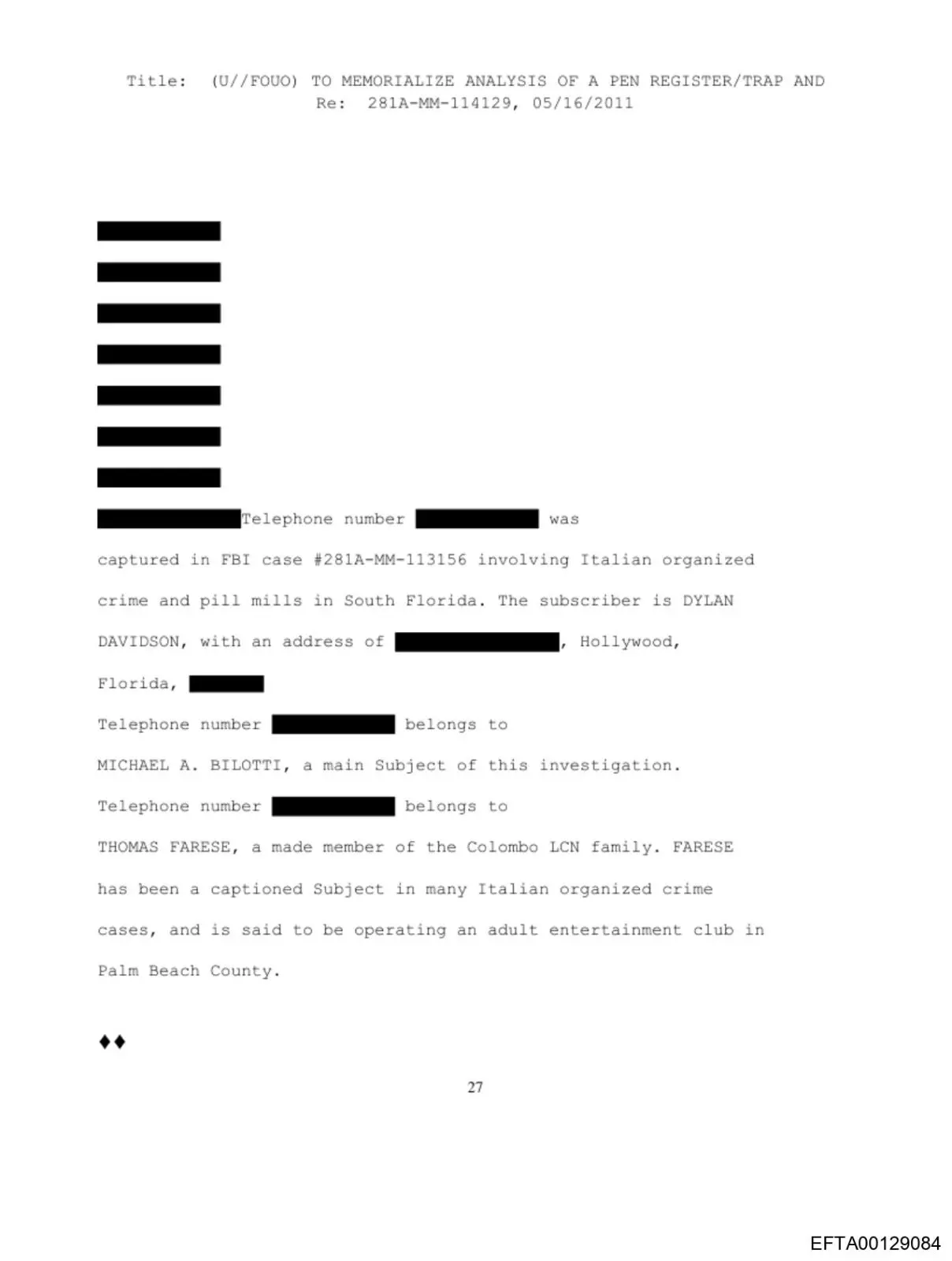 Trantalis listed in Epstein files