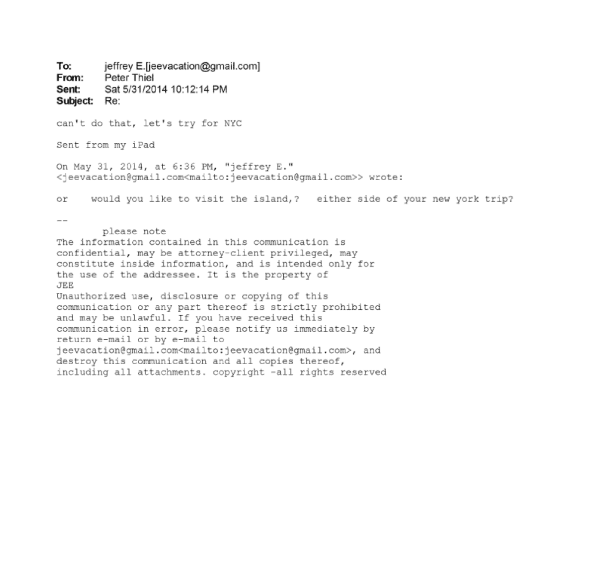 Epstein Files Theil Peter - Meta