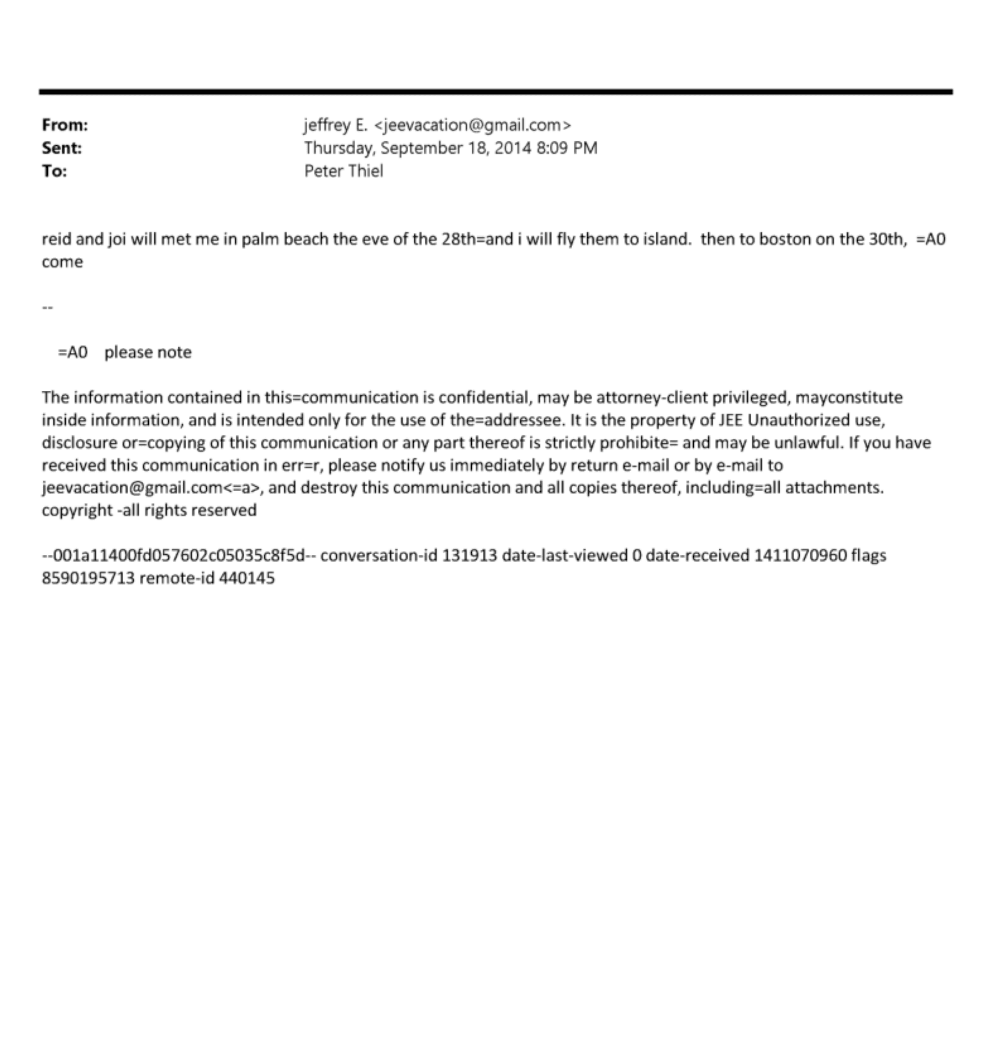 Epstein Files Theil Peter