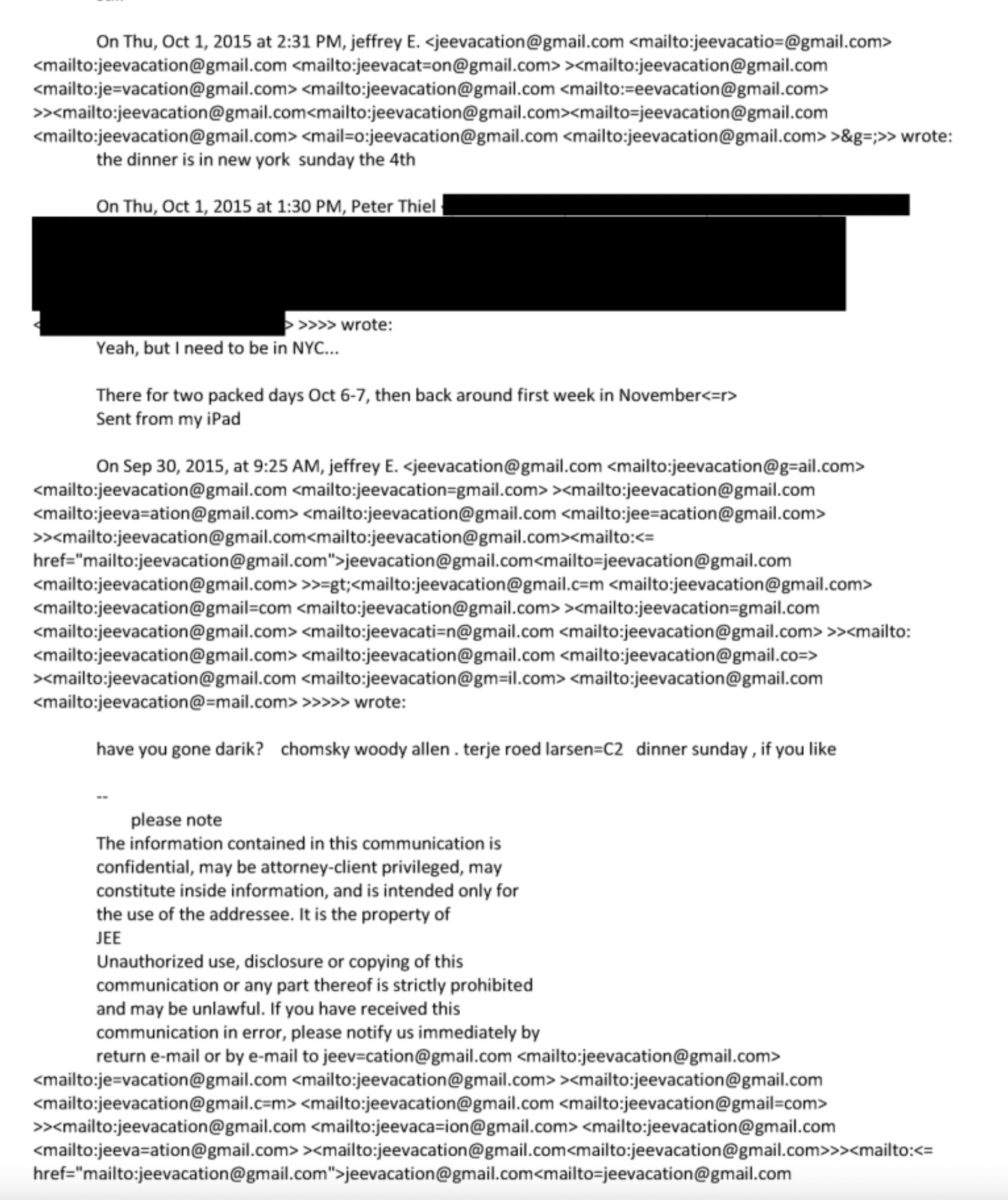 Peter Theil and Epstein Files 
