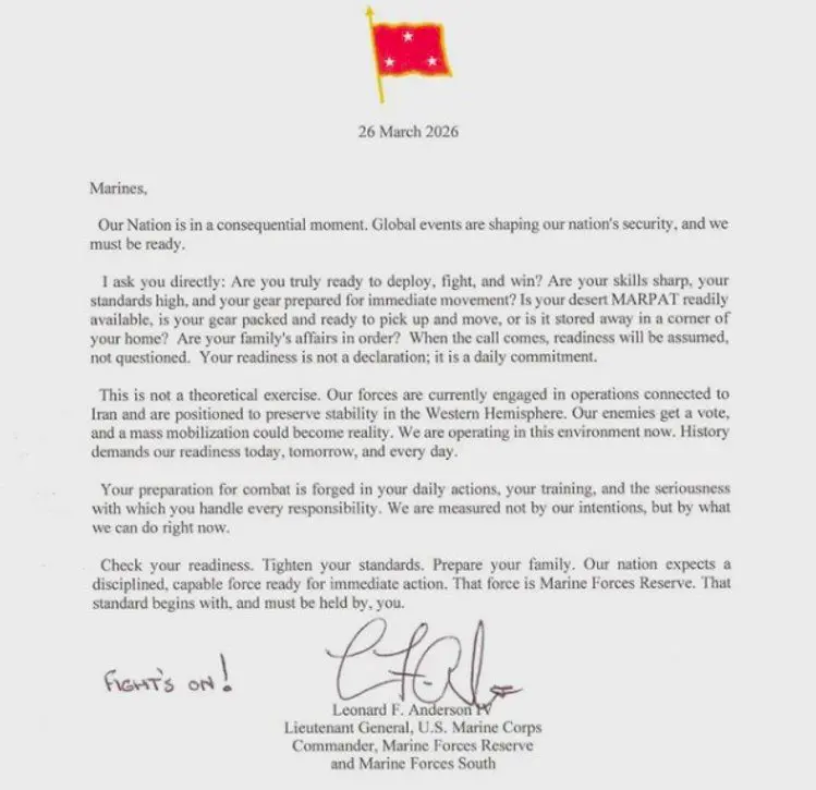 marine letter marine letter