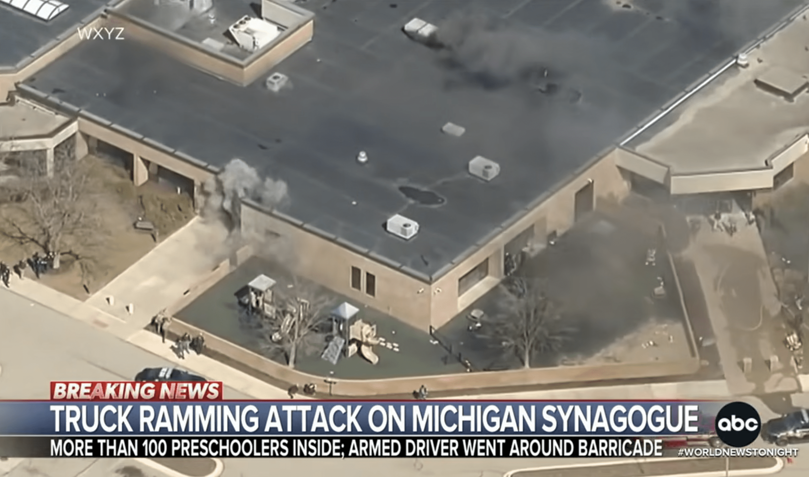 Truck ramming attack on Michigan synagogue
