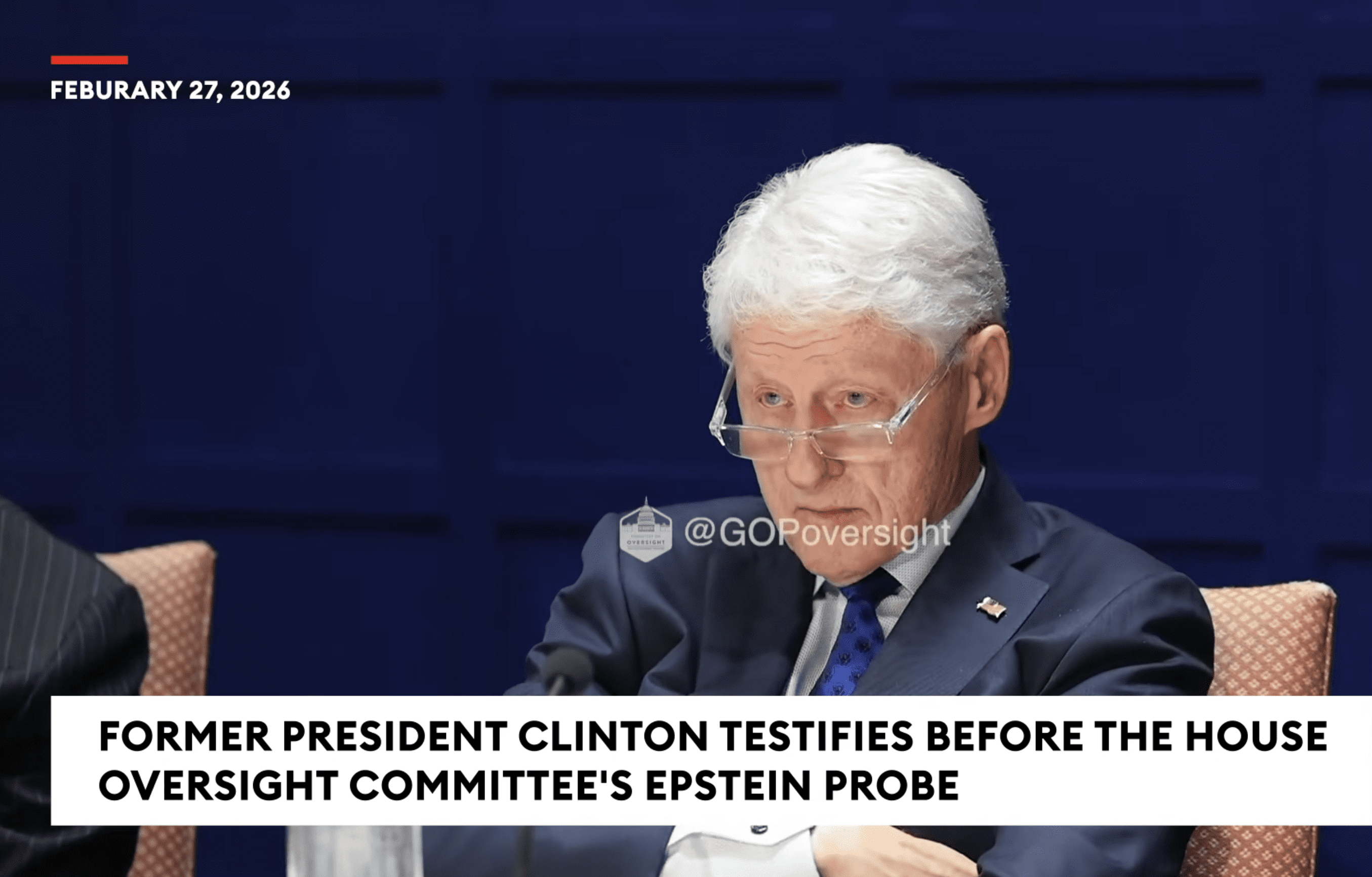 Former President Clinton Questioned About Epstein