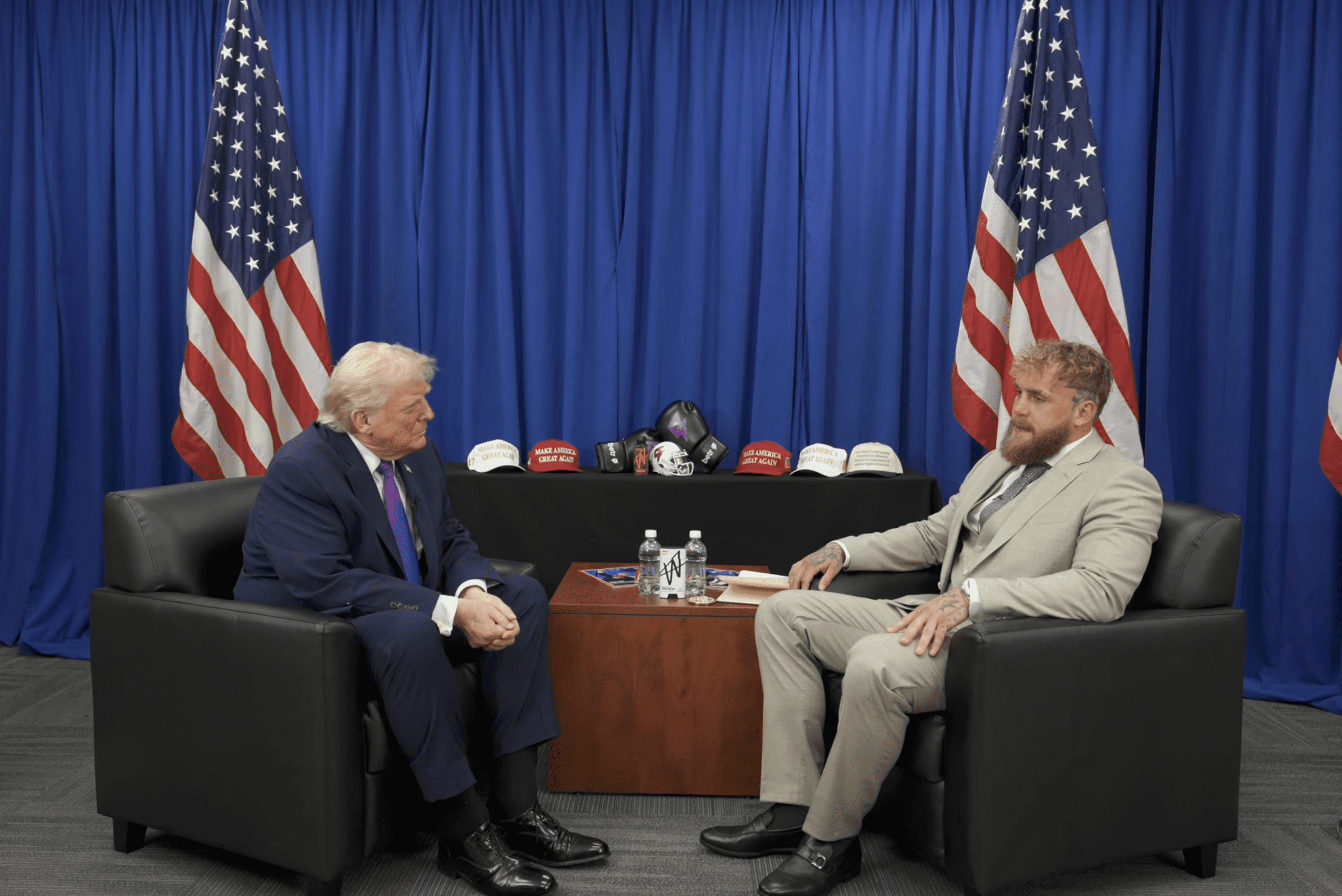 Donald Trump and Jake Paul