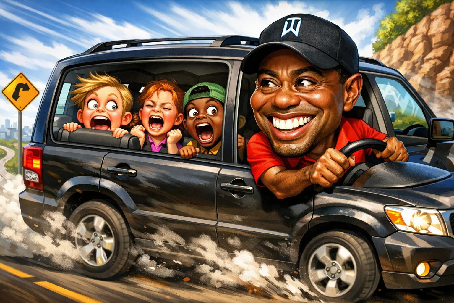 tiger woods drive photo