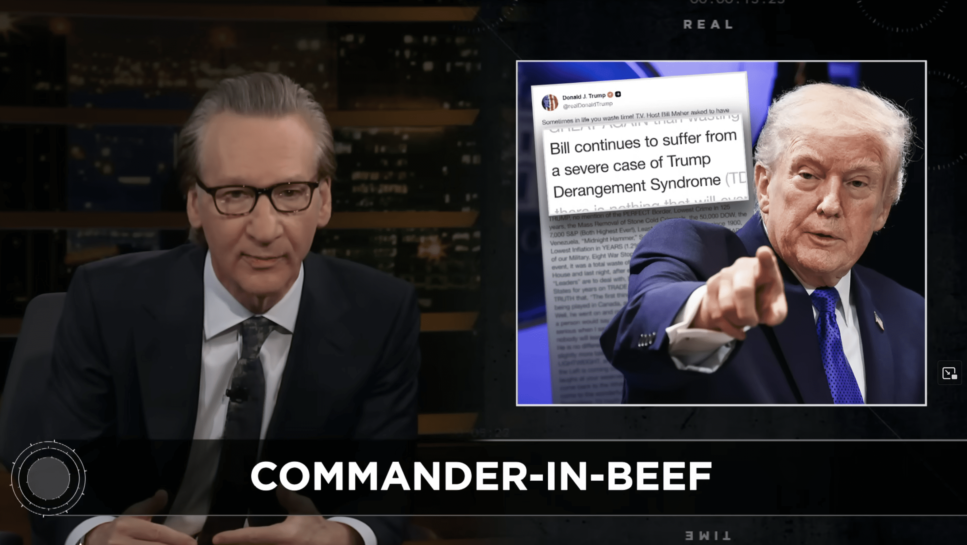 Bill Maher and Donald Trump