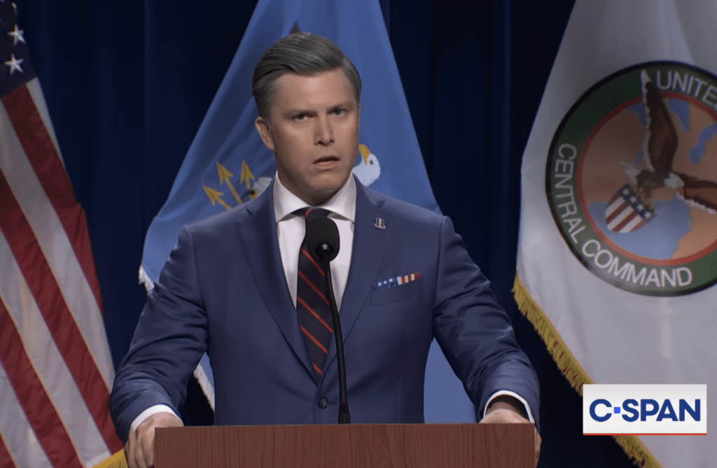 Colin Jost as Pete Hegseth