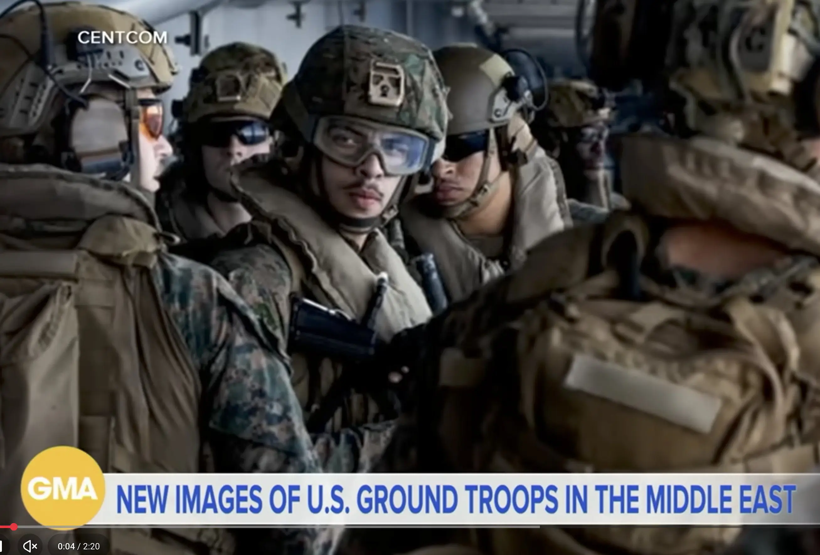 US Troops in the Middle East