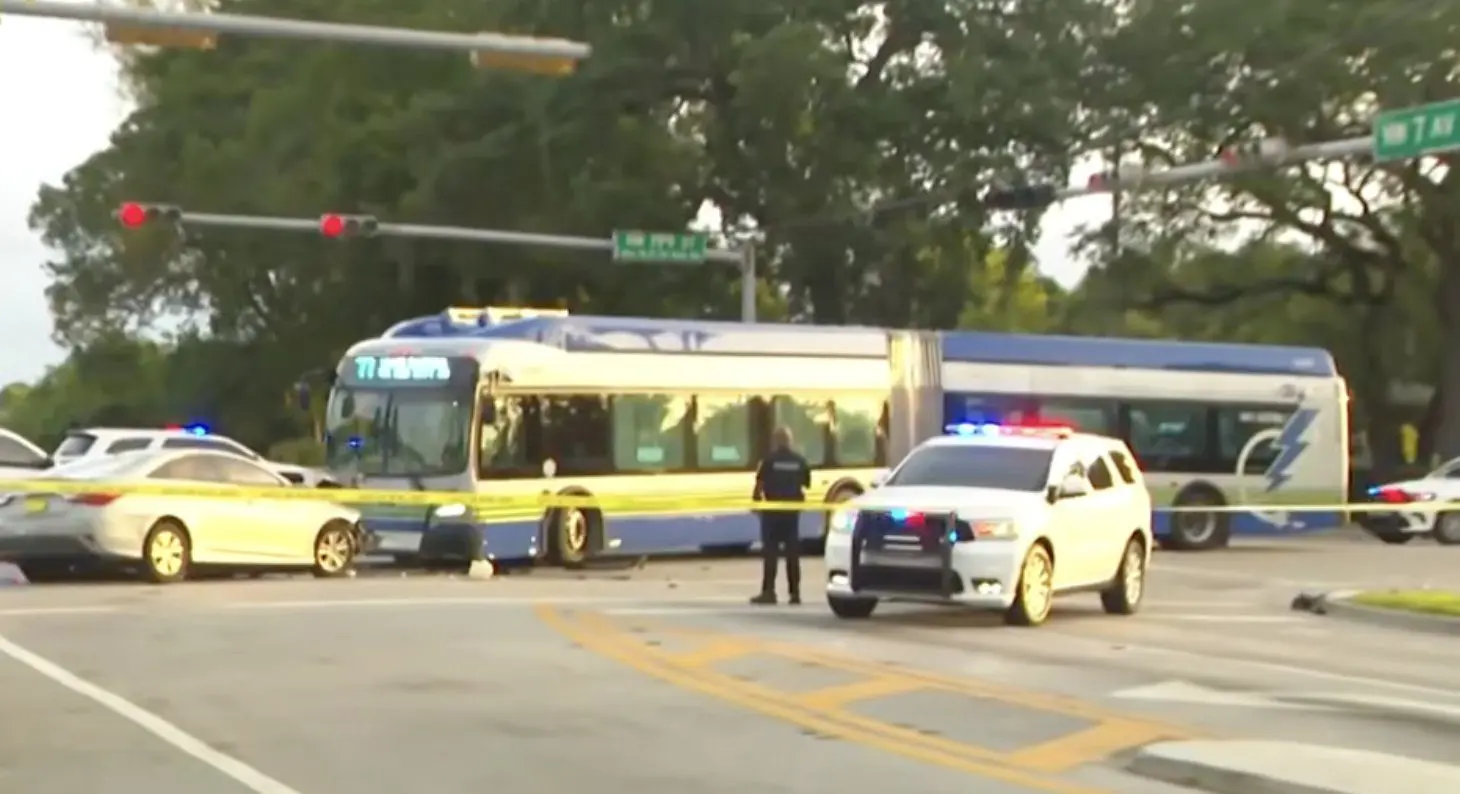 Woman dies after colliding with transit bus in Miami Gardens