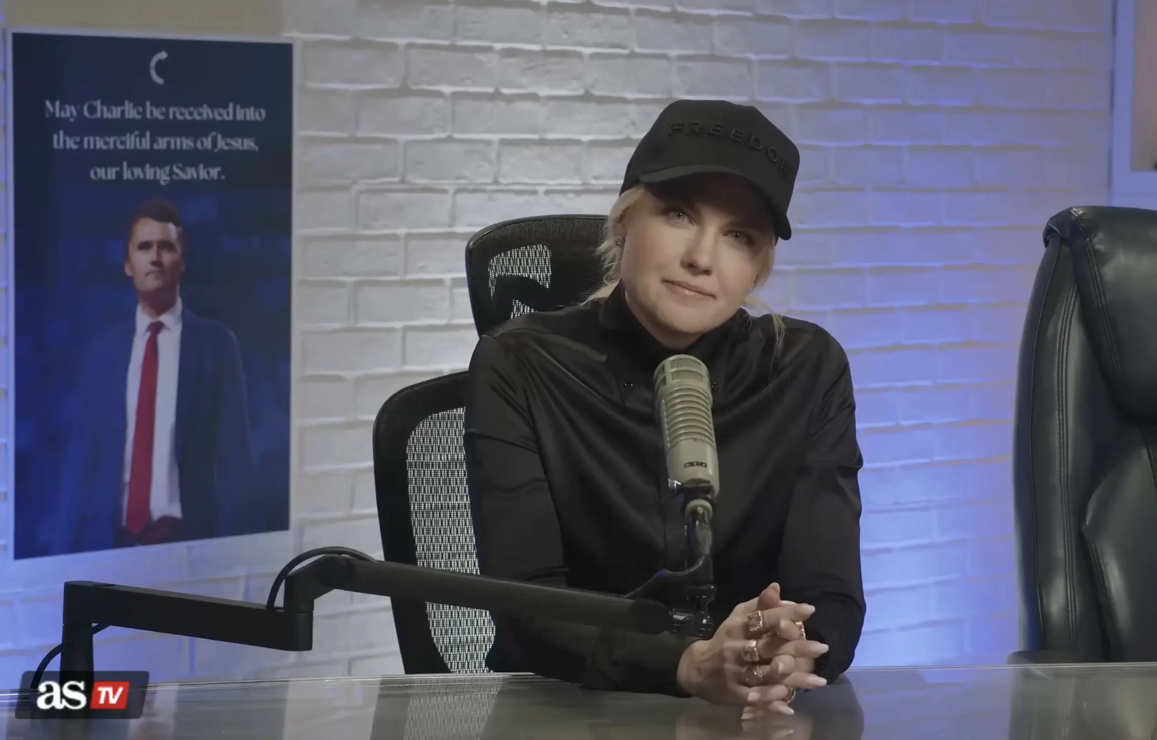 Erika Kirk in all Black
