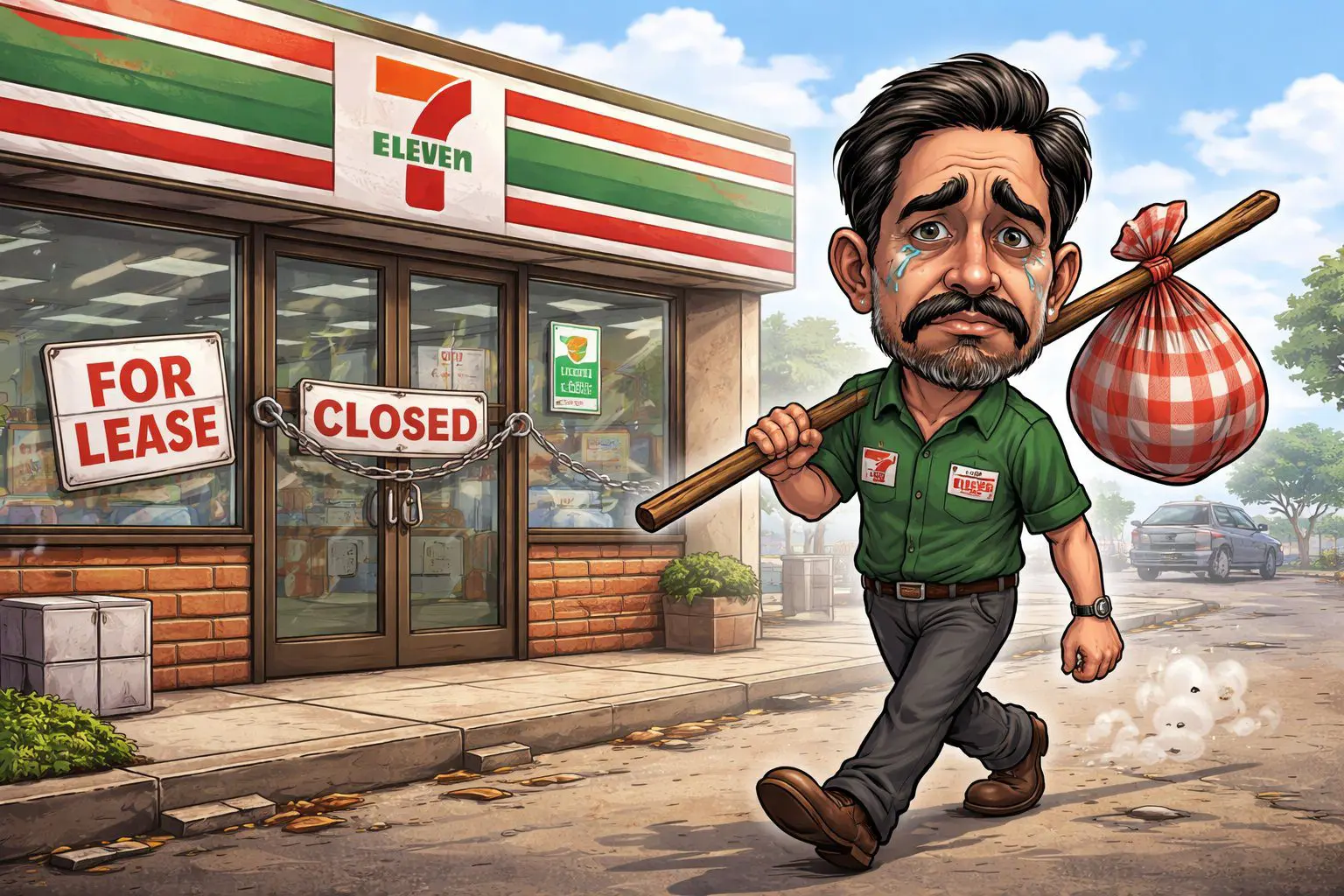 Sad departure from the 7 Eleven