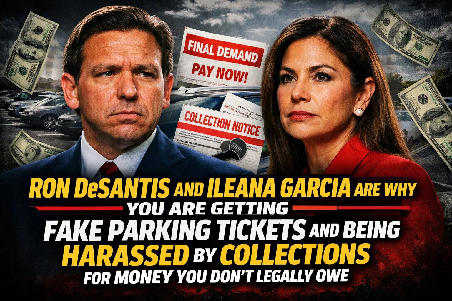 Ron DeSantis Parking Lot Scams