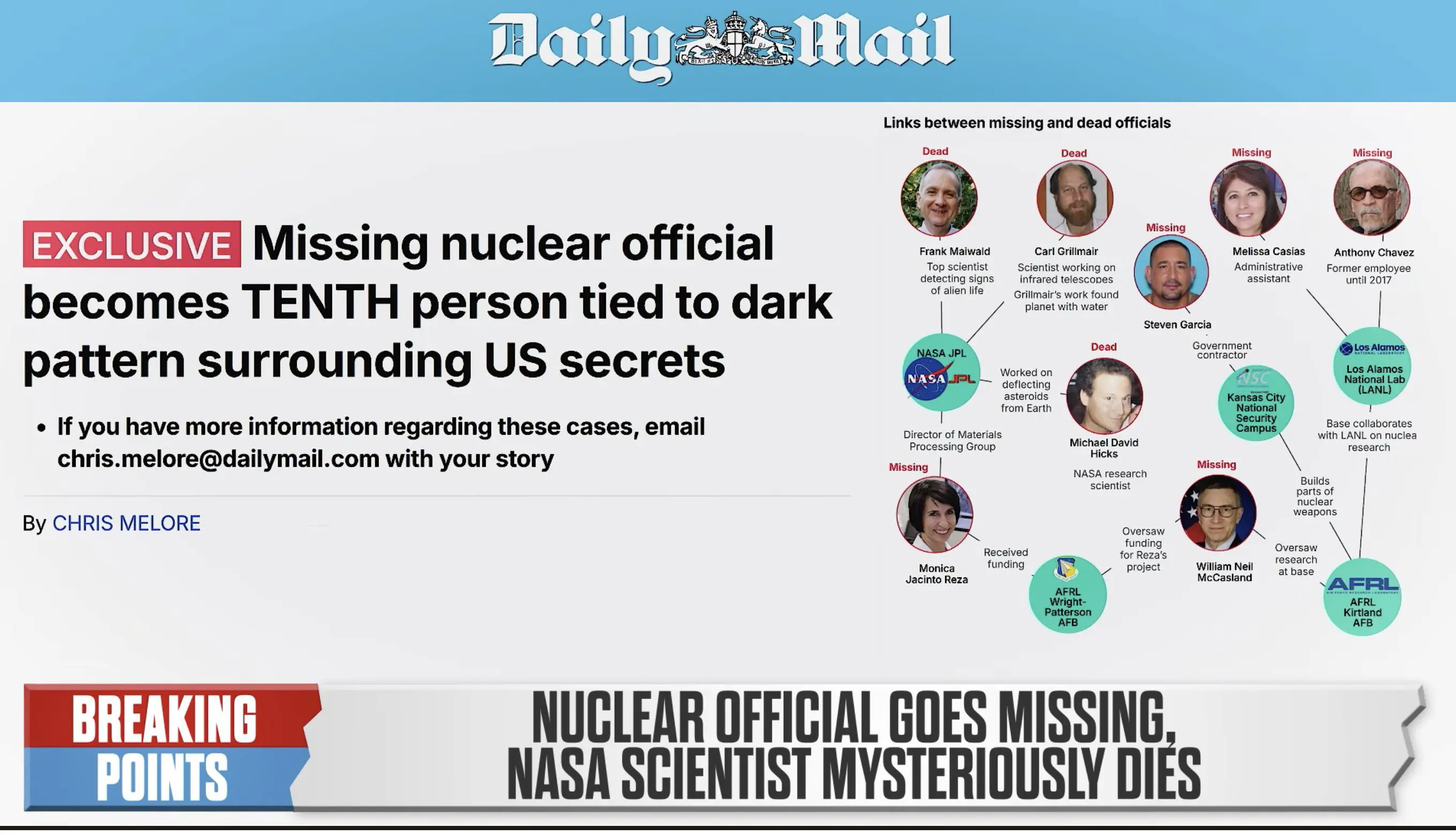 Missing Scientists