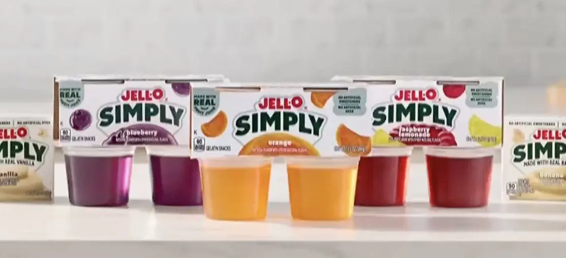 Jell-O cuts artificial dyes