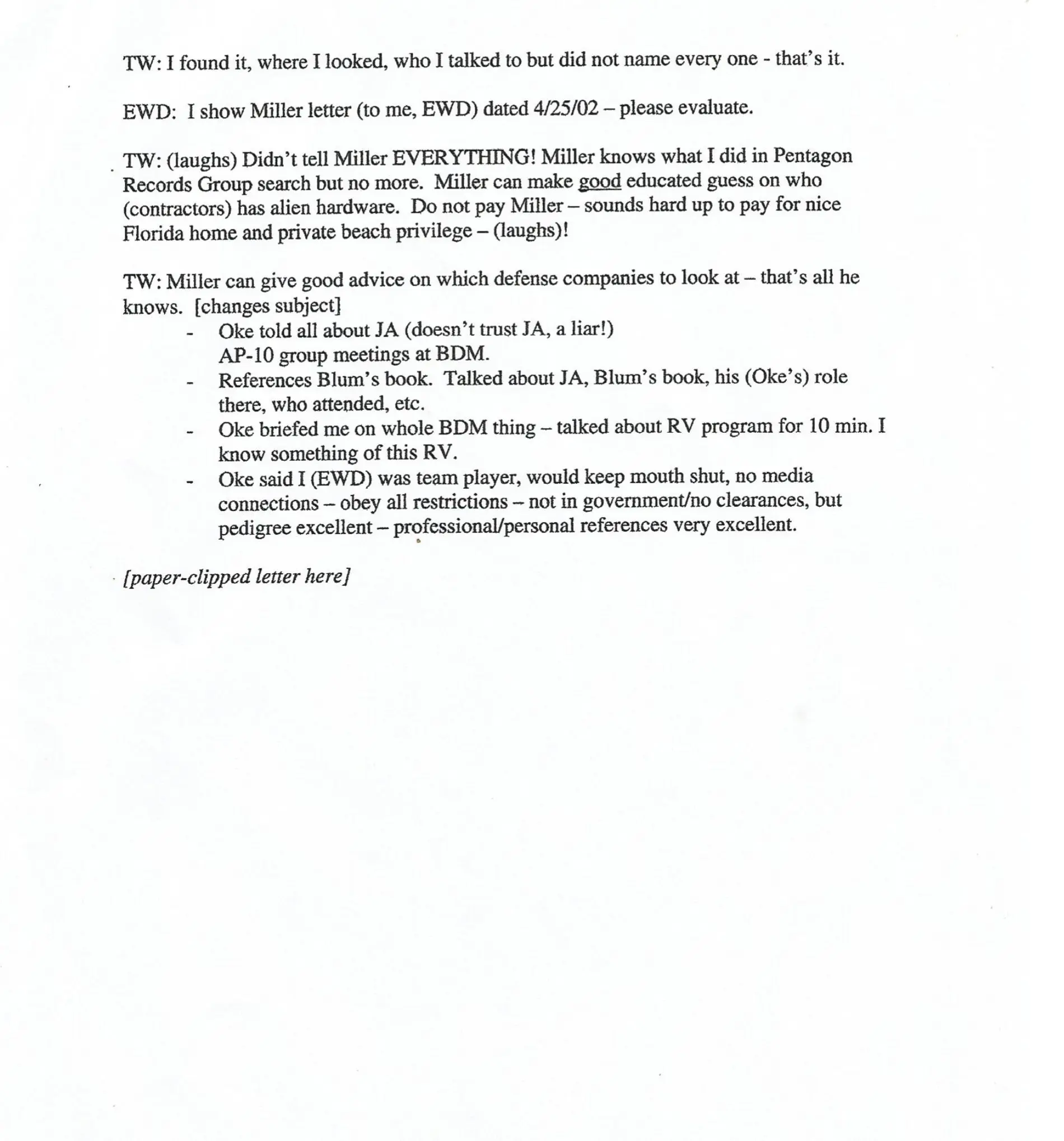 The Wilson-Davis Memo Transcript - Page 2