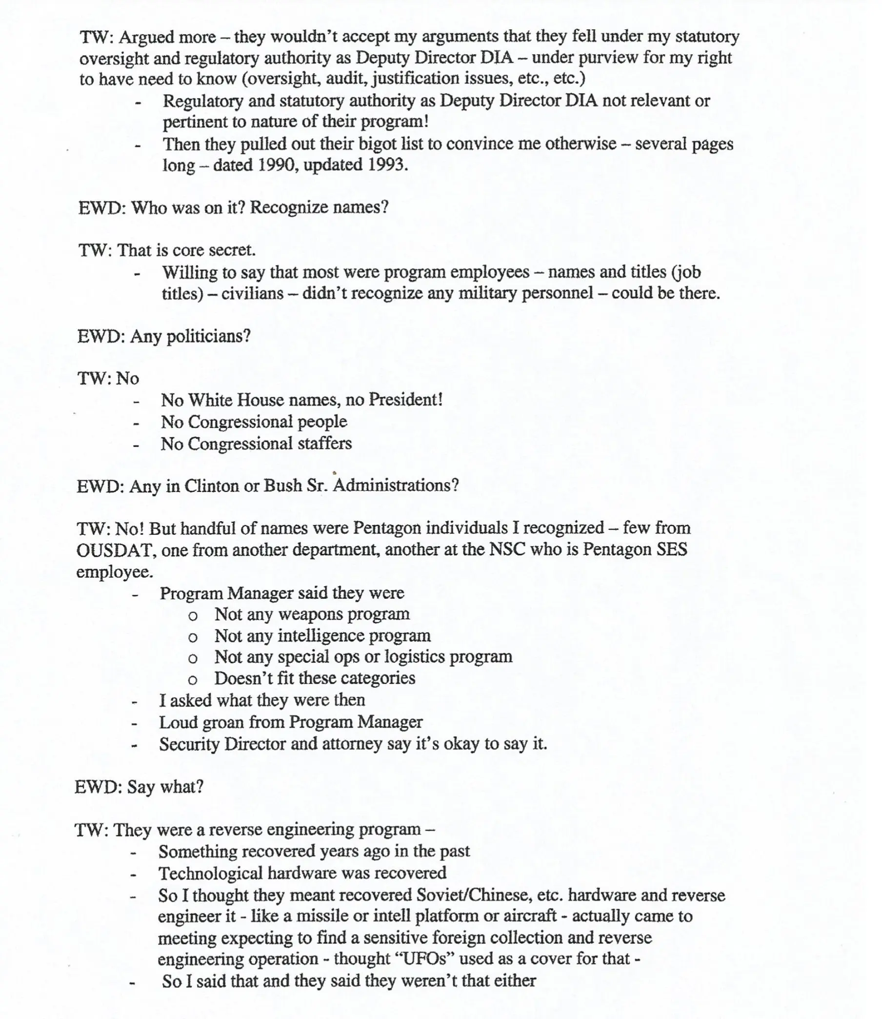 The Wilson-Davis Memo Transcript - Page 12