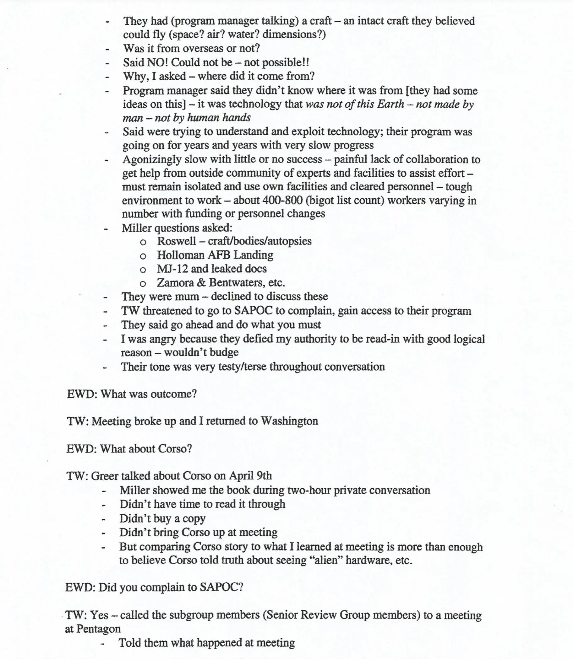 The Wilson-Davis Memo Transcript - Page 13