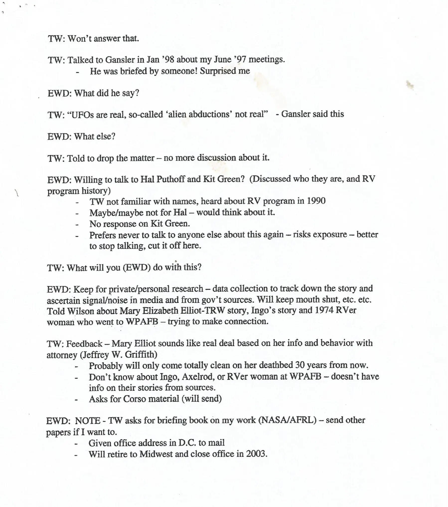The Wilson-Davis Memo Transcript - Page 15