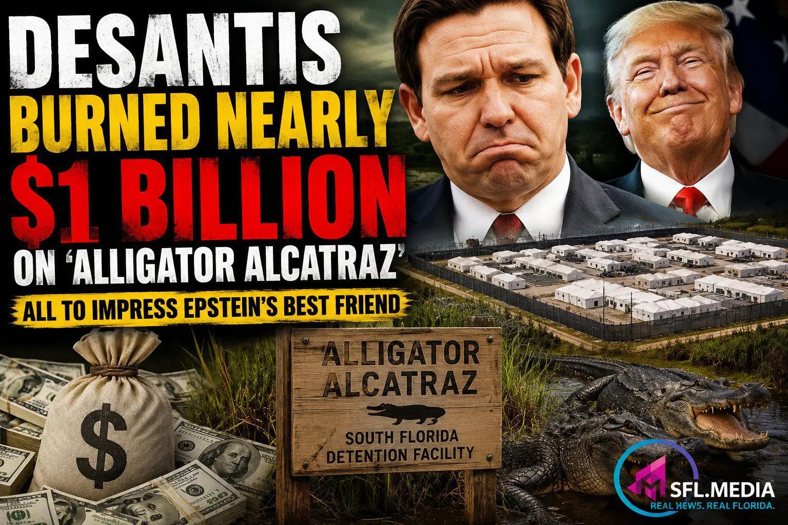 Governor Ron DeSantis and Alligator Alcatraz