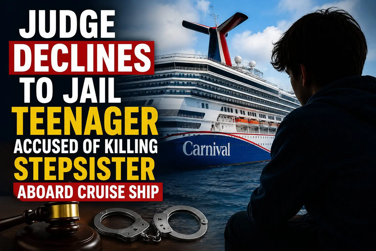 Teen Accused of Killing Stepsister Aboard Carnival Cruise Ship