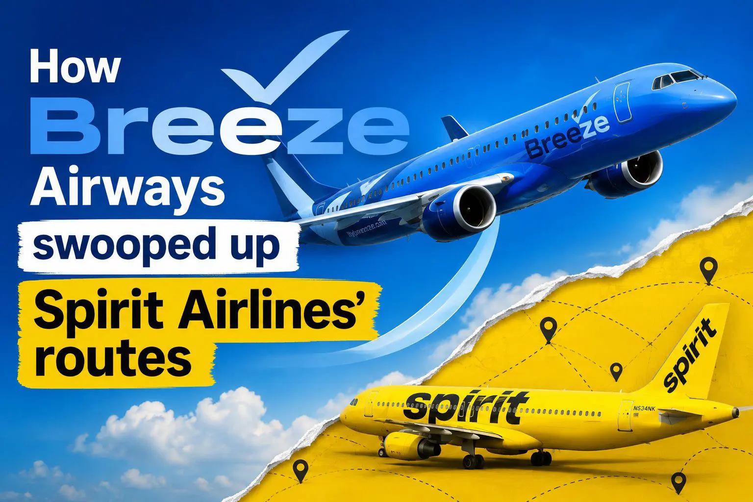 Breeze Airways Swooped Up Spirit Airlines’ Routes