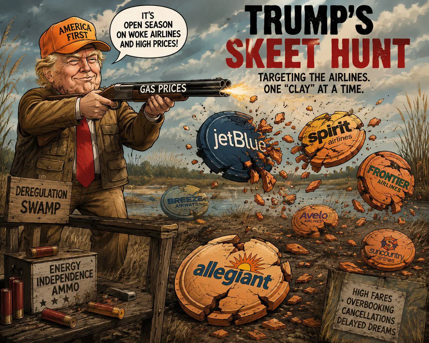 Trump Takes Out The Airlines