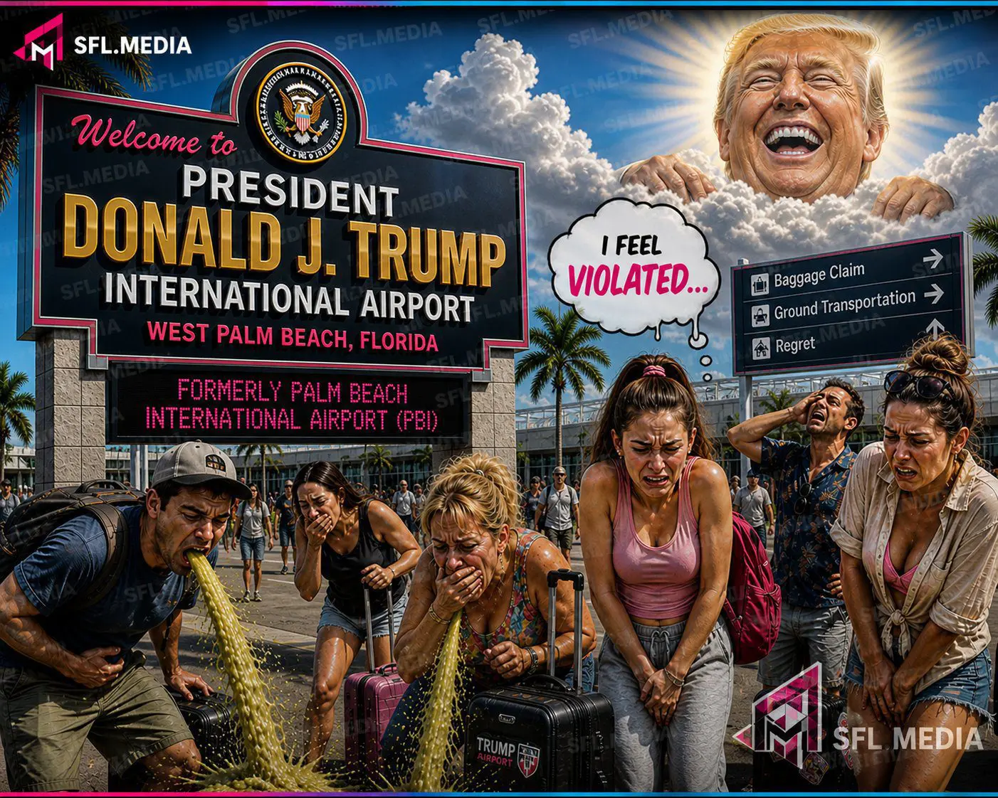 Trump New Airport in WPB