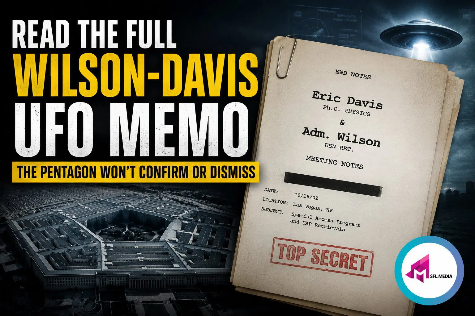 Wilson Davis UFO Memo