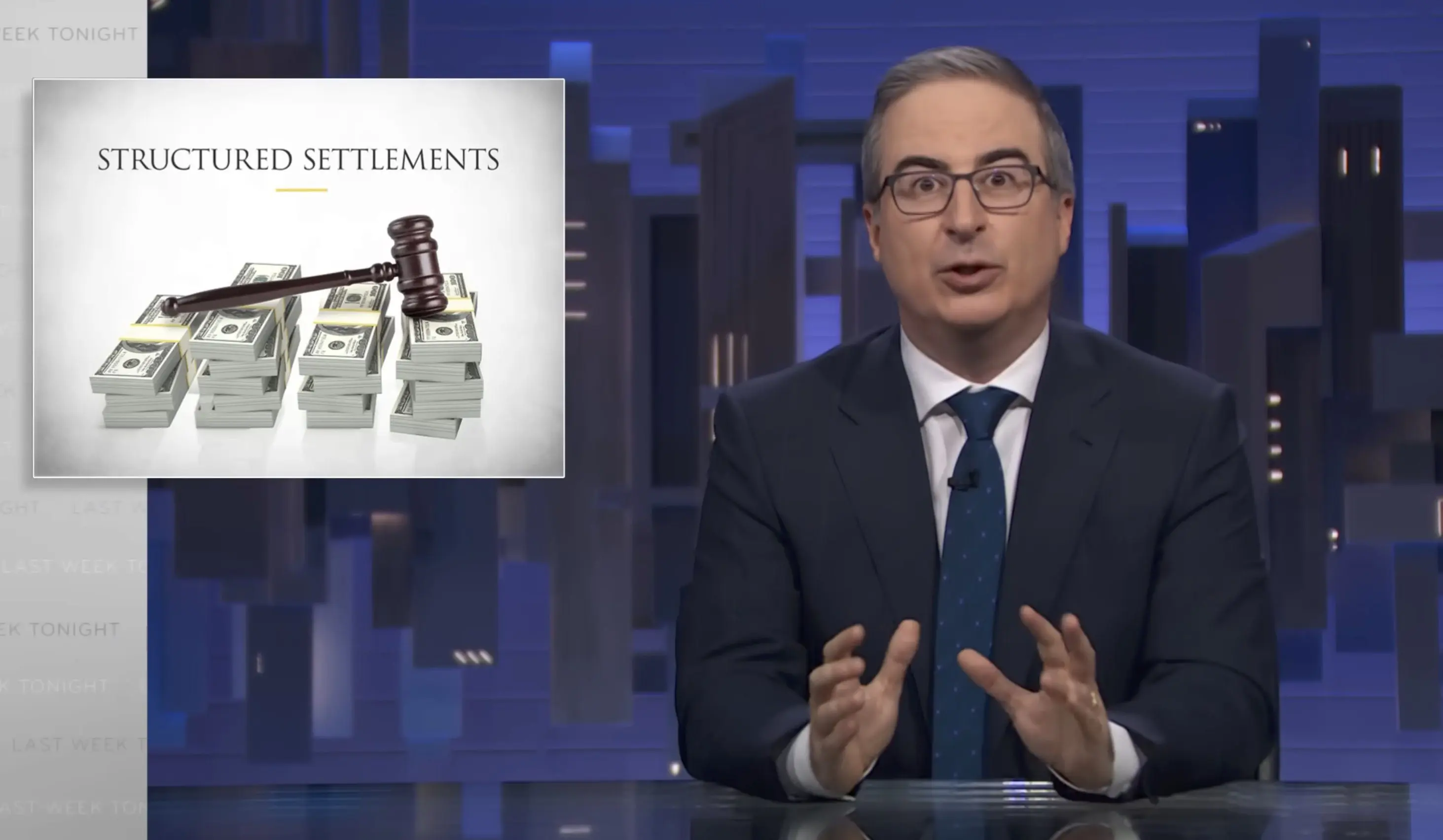 John Oliver on his Show
