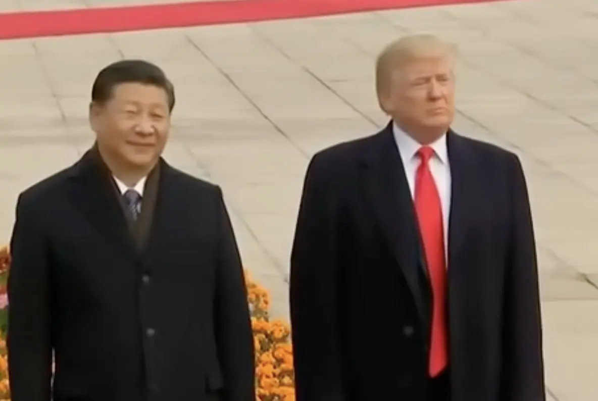 President Trump travels to China with Tesla's Elon Musk and Apple's Tim Cook