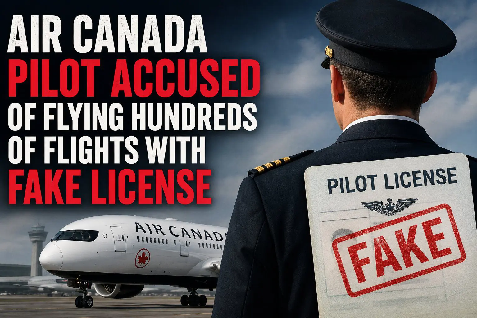 Air Canada Pilot Fake License
