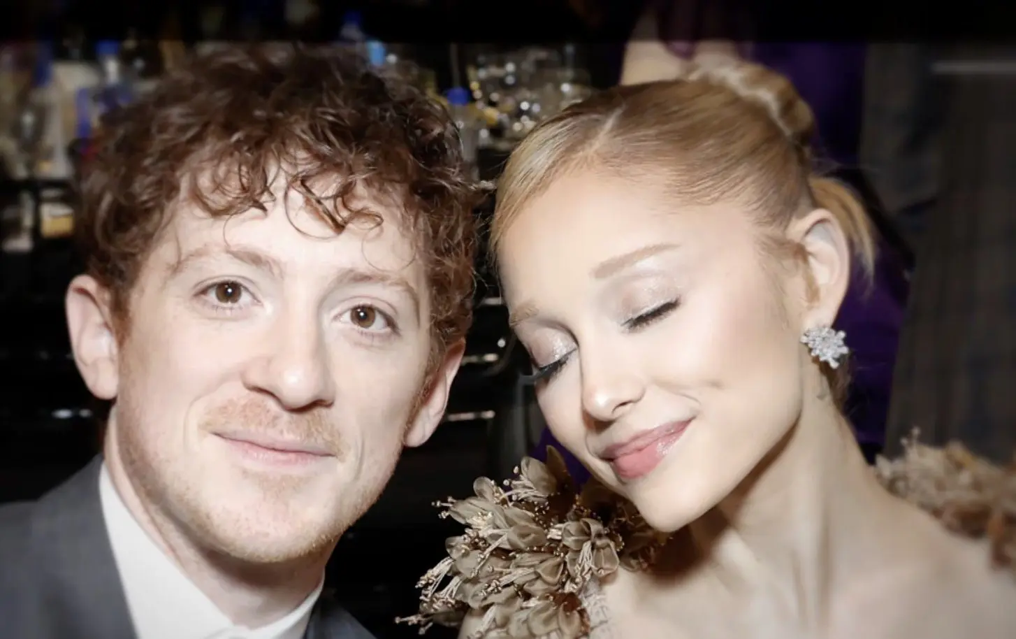 Ariana Grande and Ethan Slater