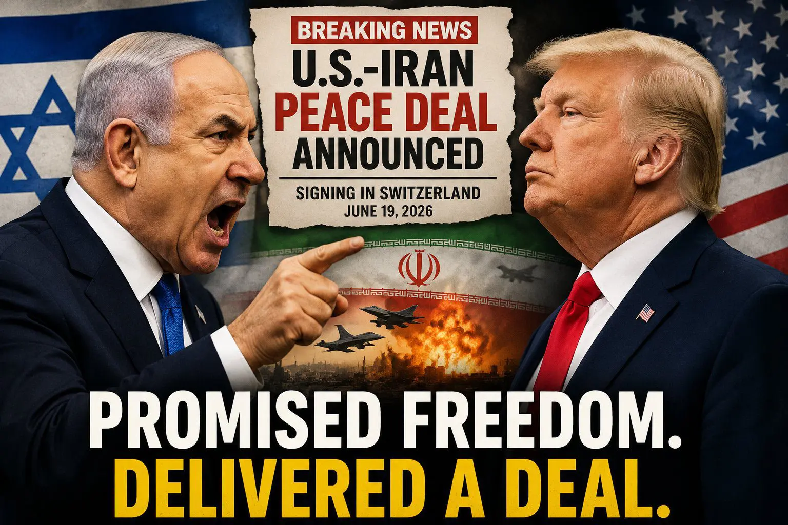 Benjamin Netanyahu Prime Minister of Israel and Trump
