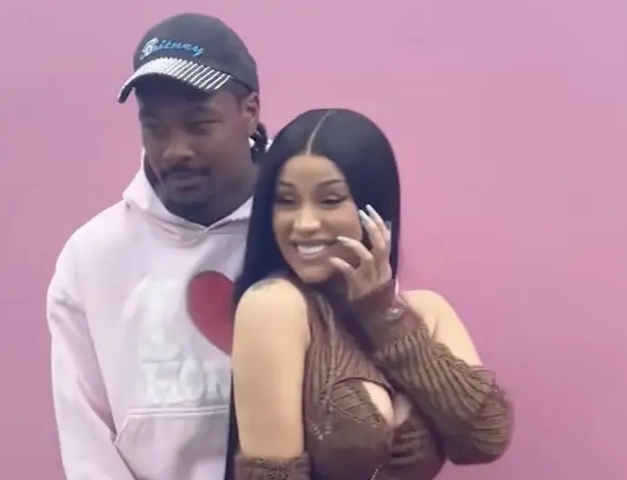 Stefon Diggs and Cardi B