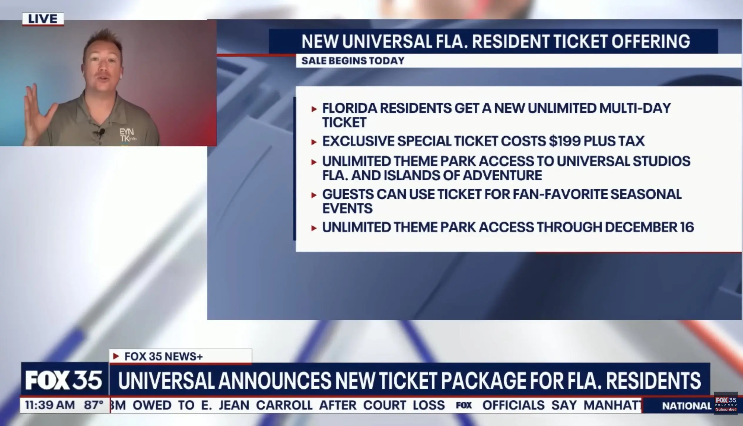 New Theme Park Ticket Deals for Florida Residents