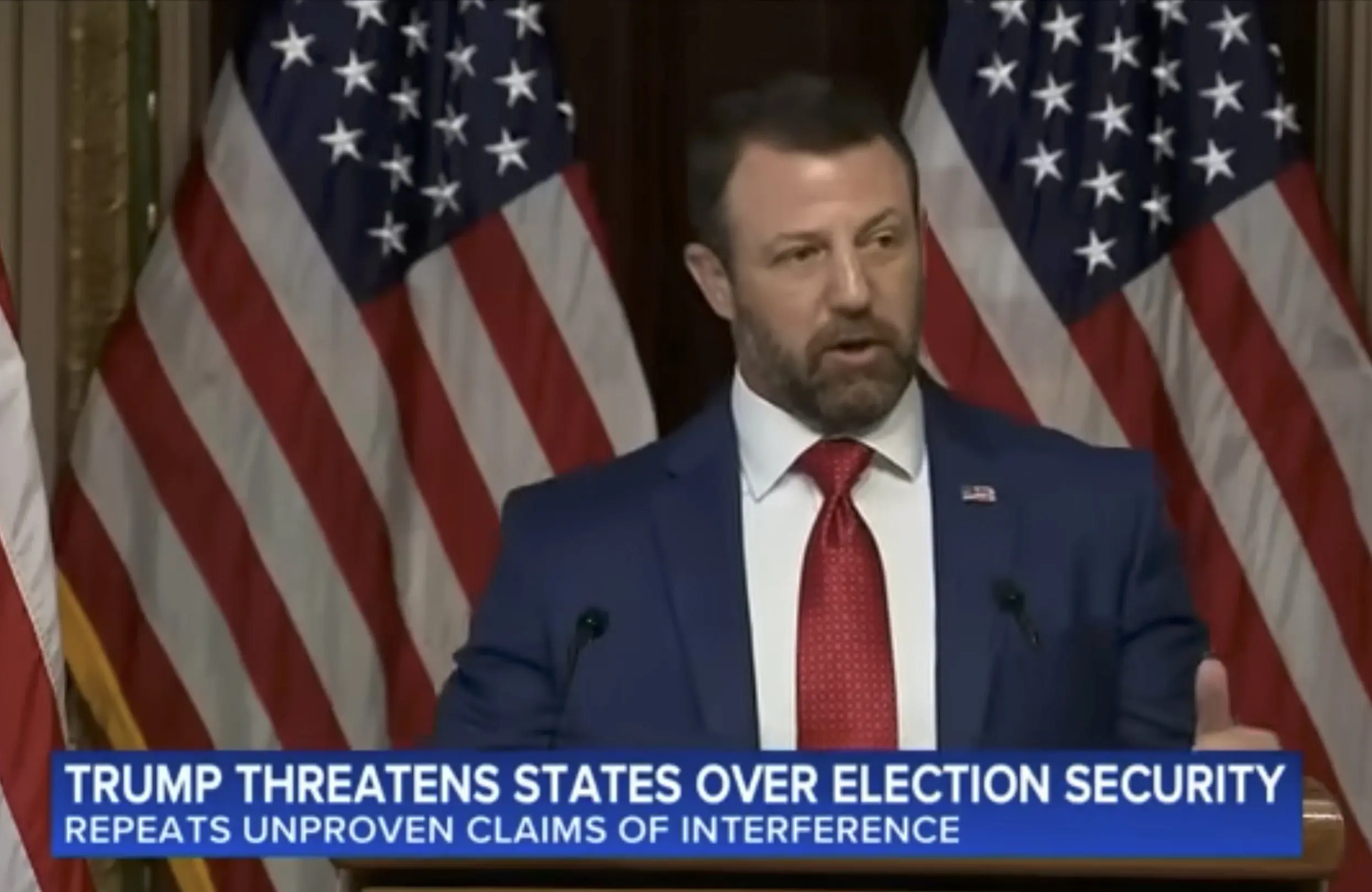 Homeland Security Secretary Markwayne Mullin