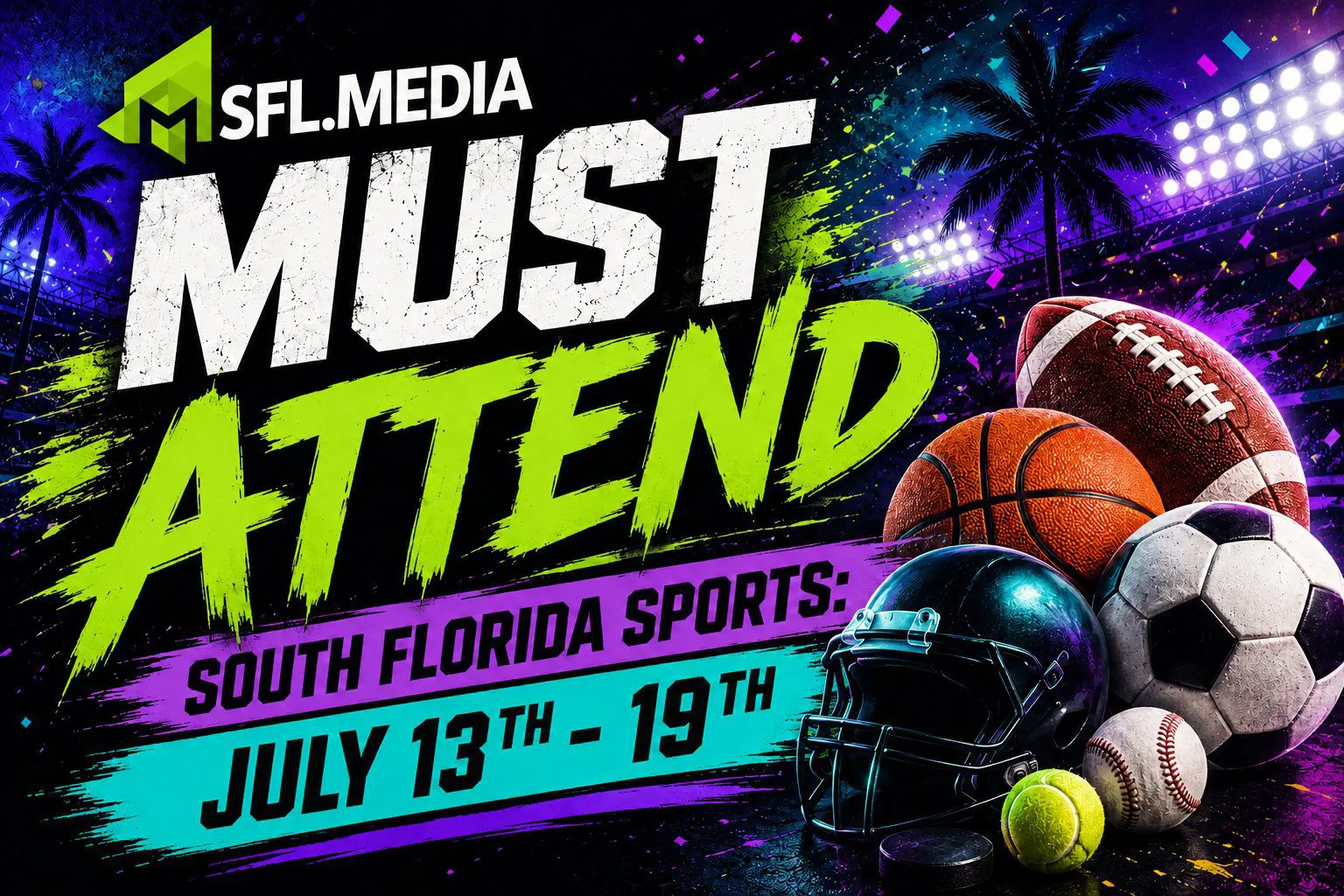SFL media sports logo 13th