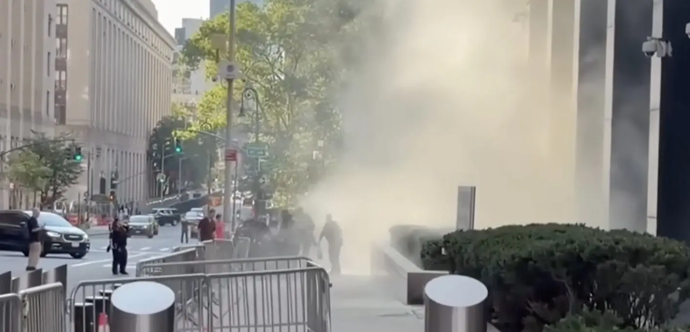 explosion in downtown Manhattan