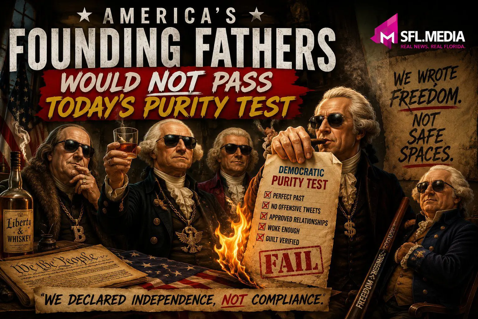 Founding Fathers Could Not Pass Dem Purity Test
