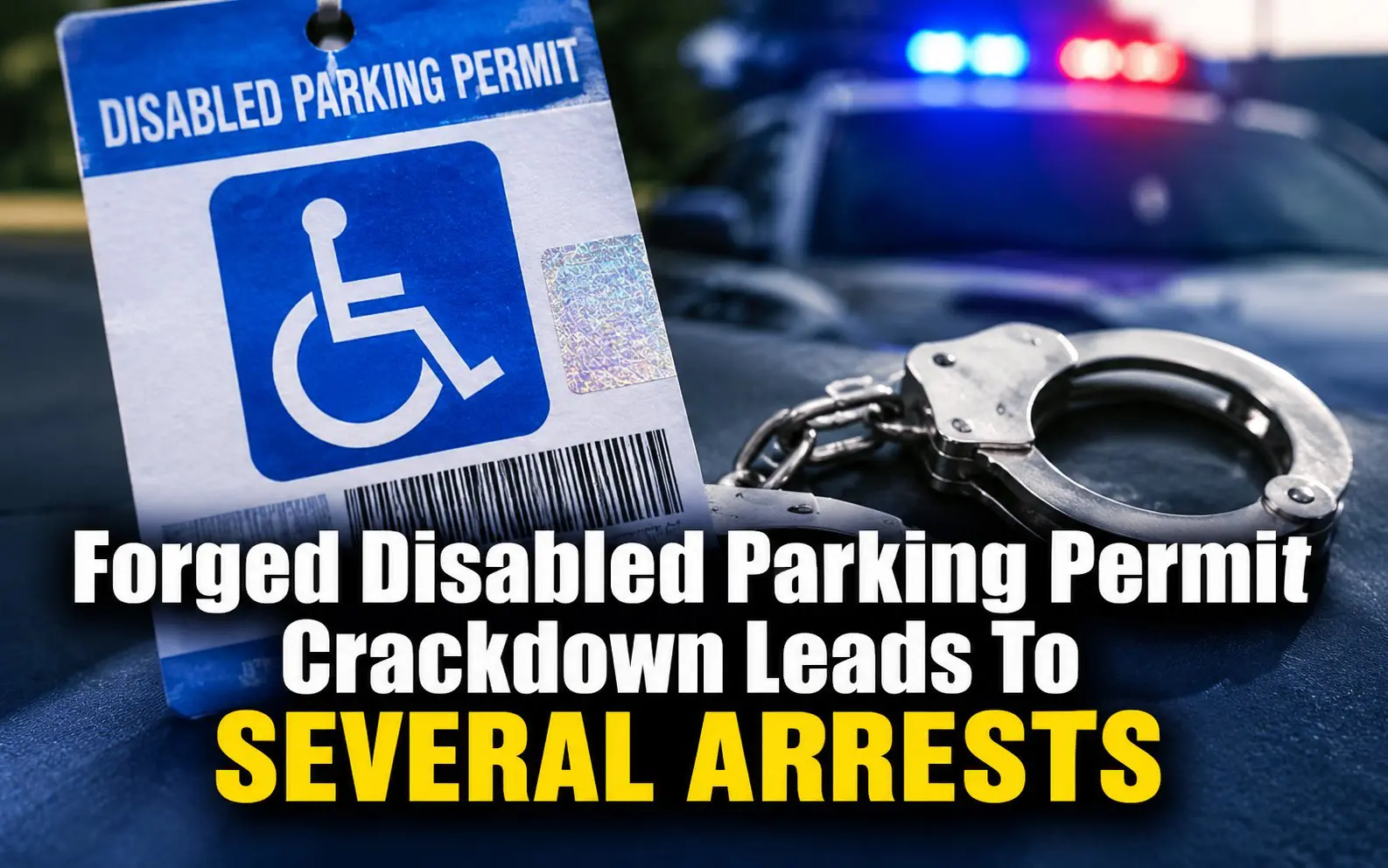 Forged Disabled Parking Permits