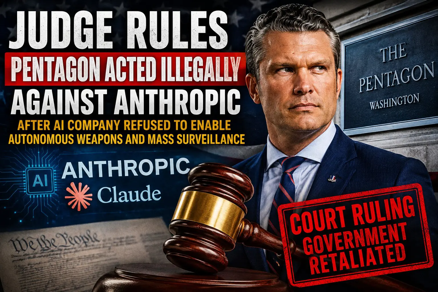 Hegseth Loses to Anthropic in Court