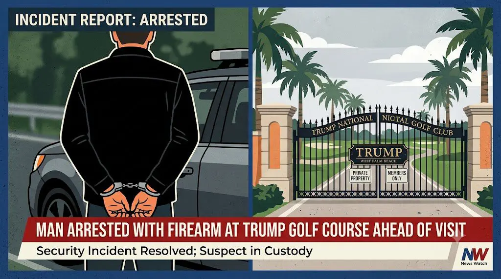 Trump golf course armed man