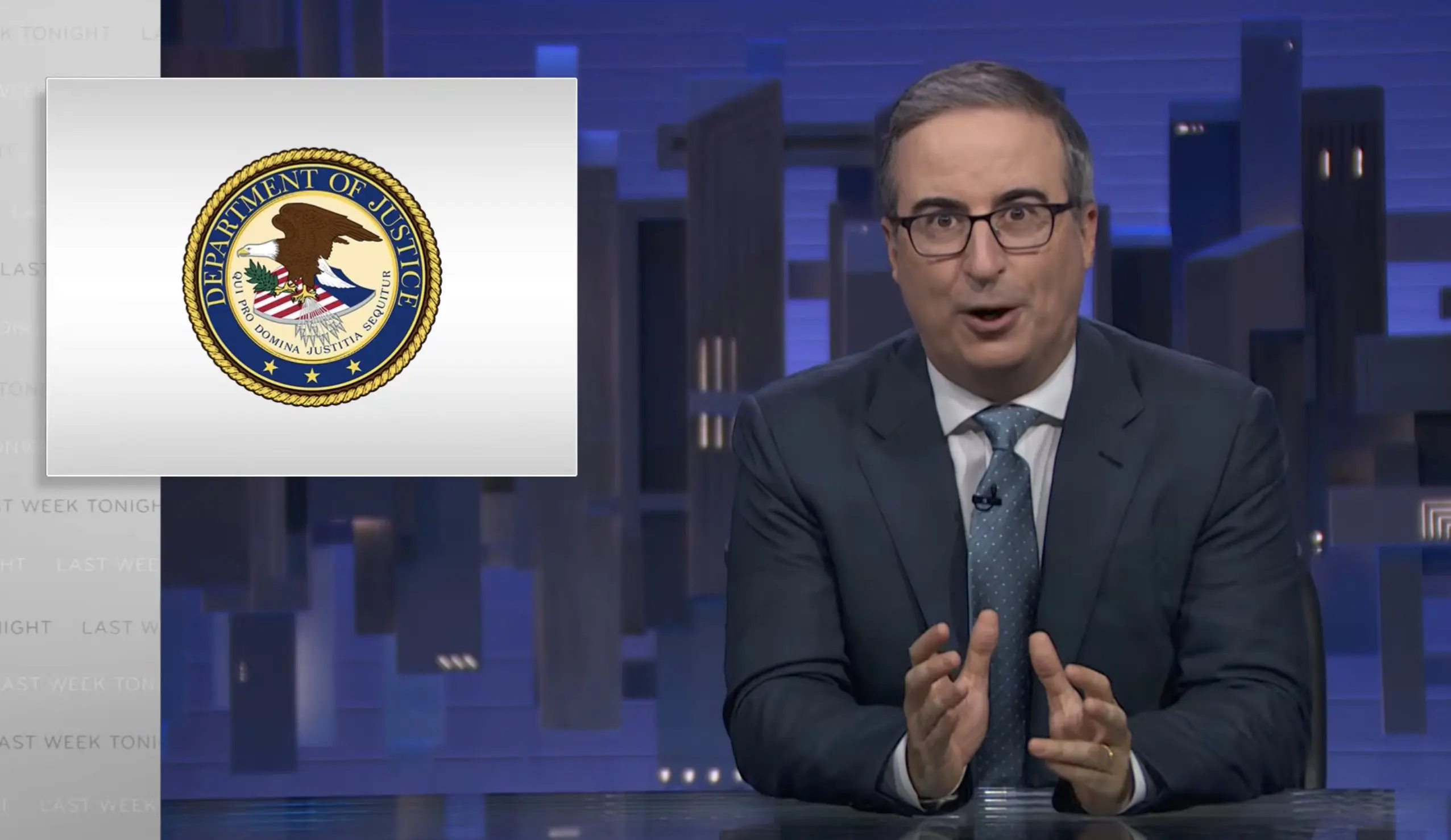 John Oliver and DOJ