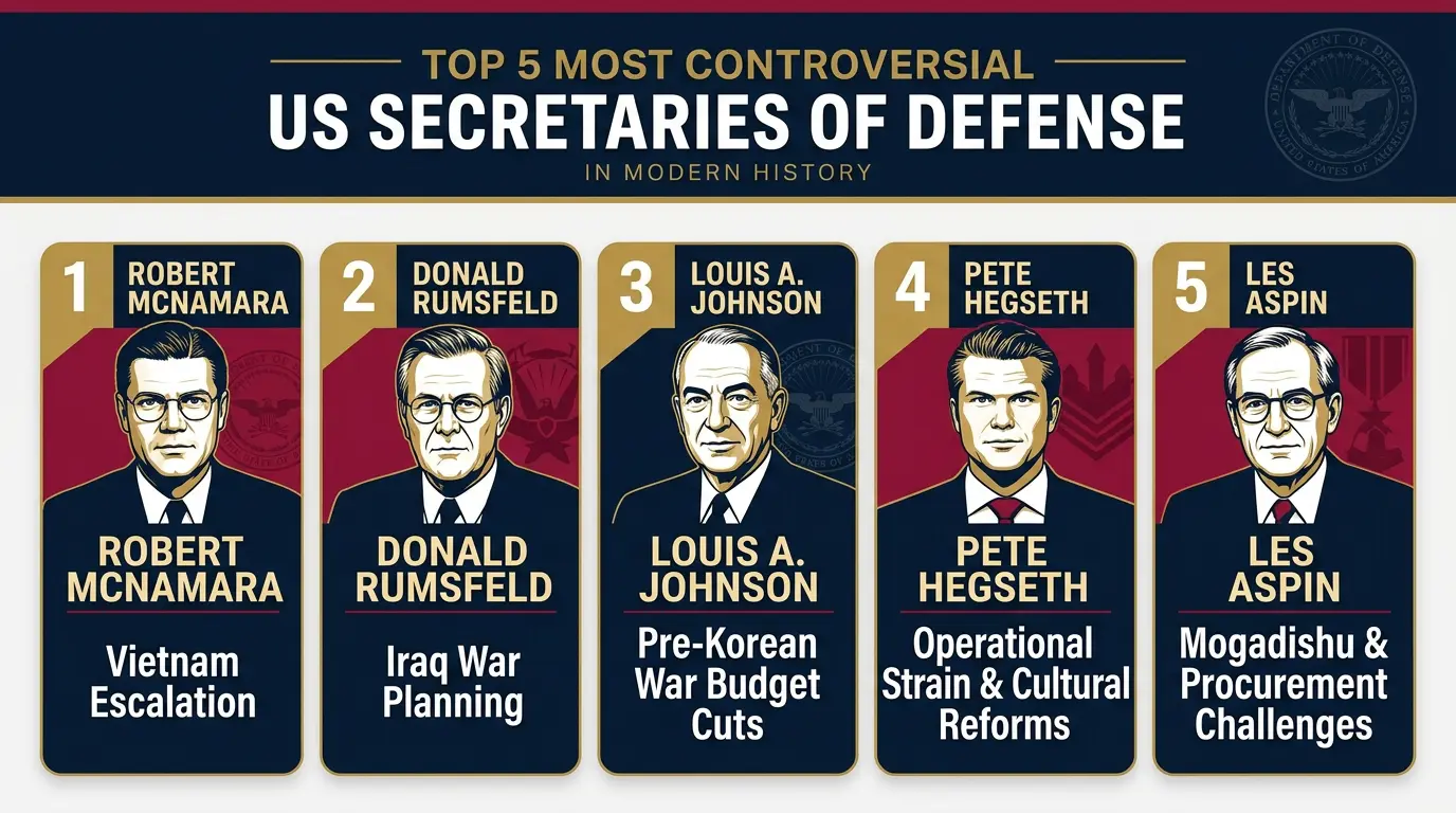 Worst Defense Secretaries in United States History Worst Defense Secretaries in United States History
