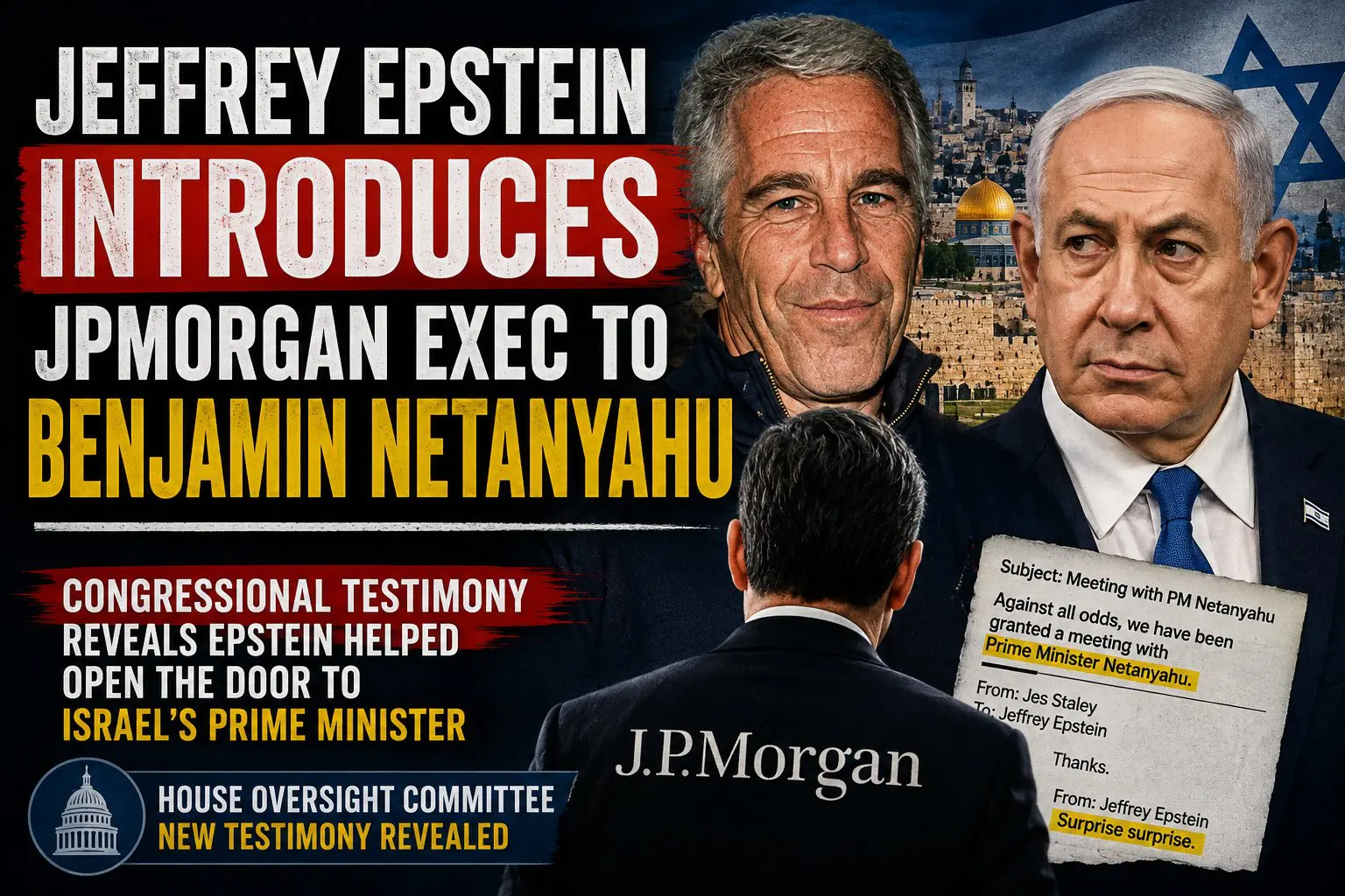 Benjamin Netanyahu and Jeffrey Epstein