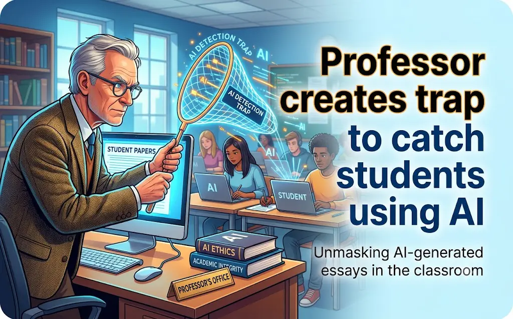 Professor creates trap to catch students using AI