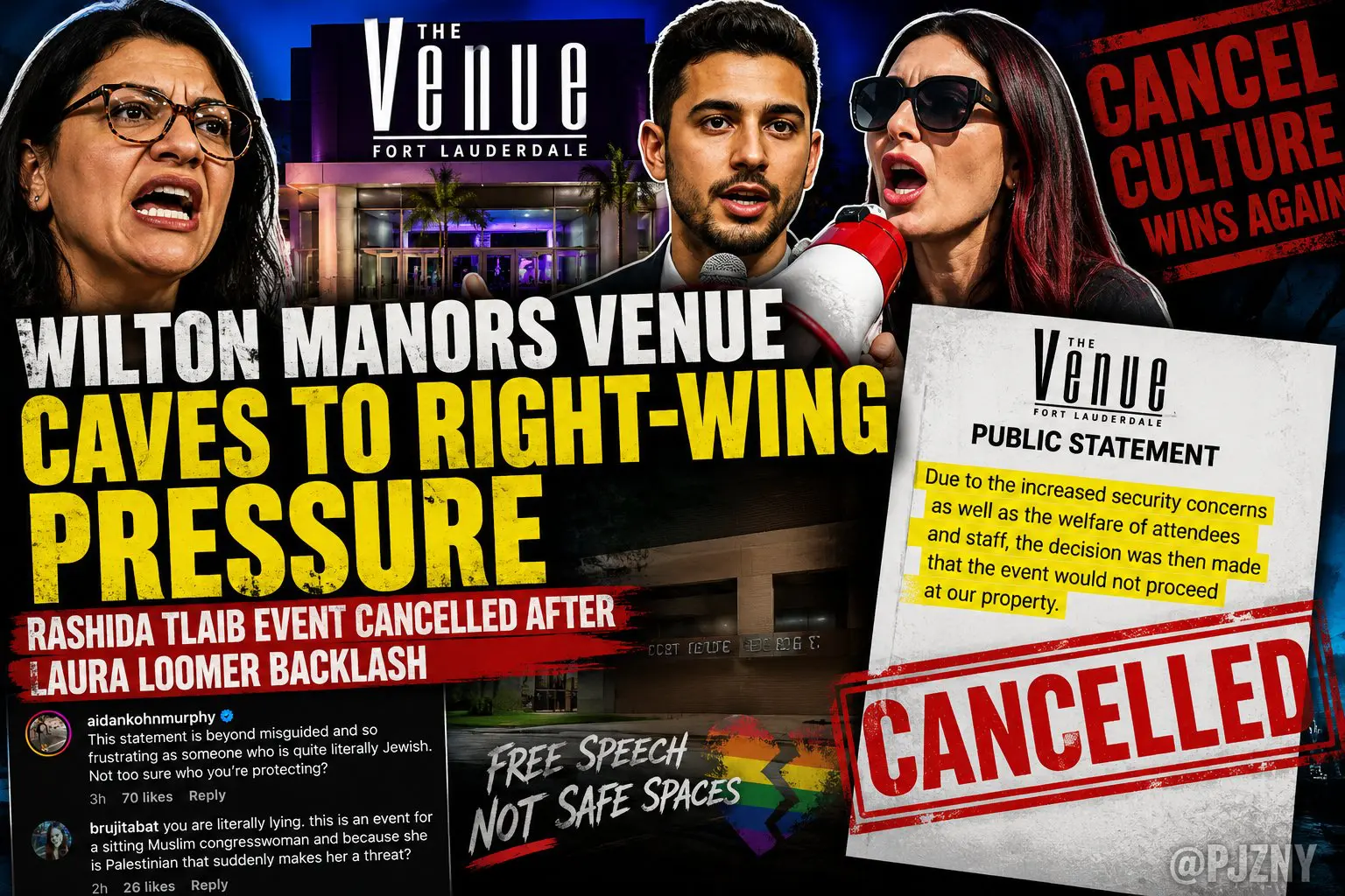 The Venue Fort Lauderdale and Rashida Tlaib