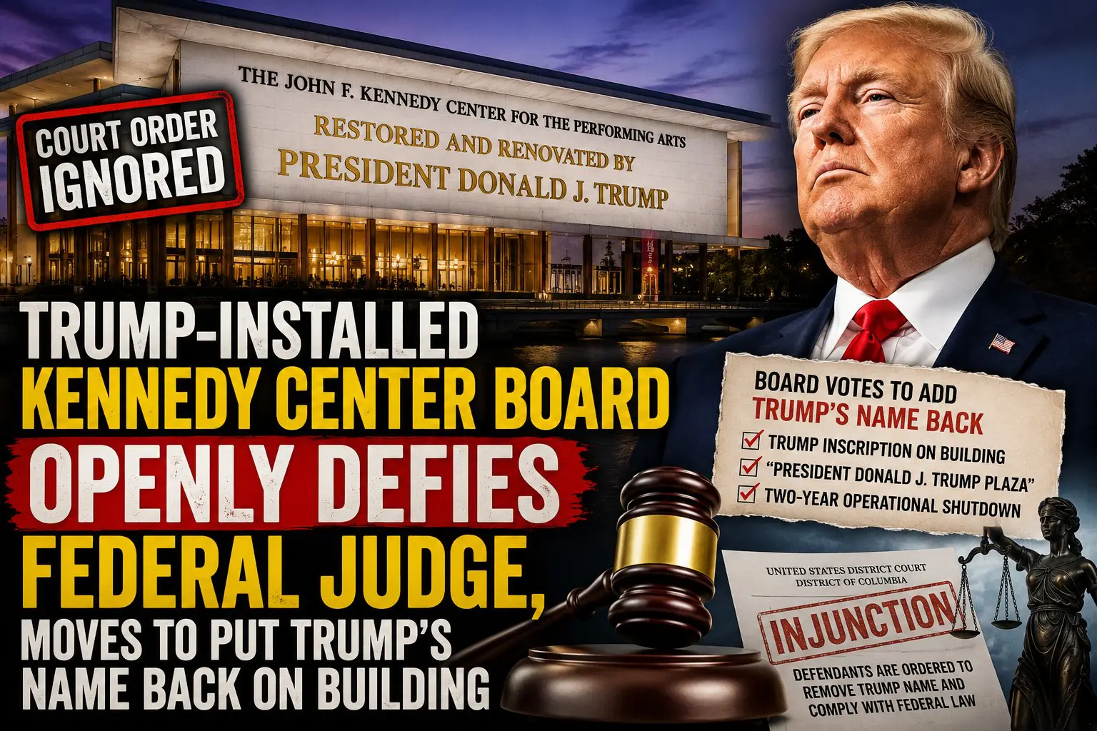 Donald Trump - Kennedy Center